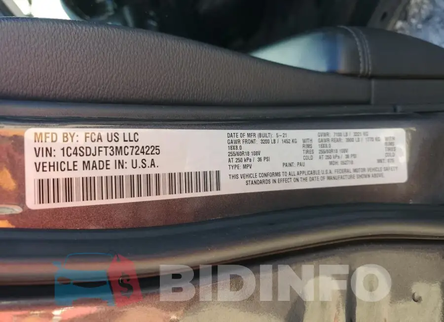 1C4SDJFT3MC724225 Photo# 14