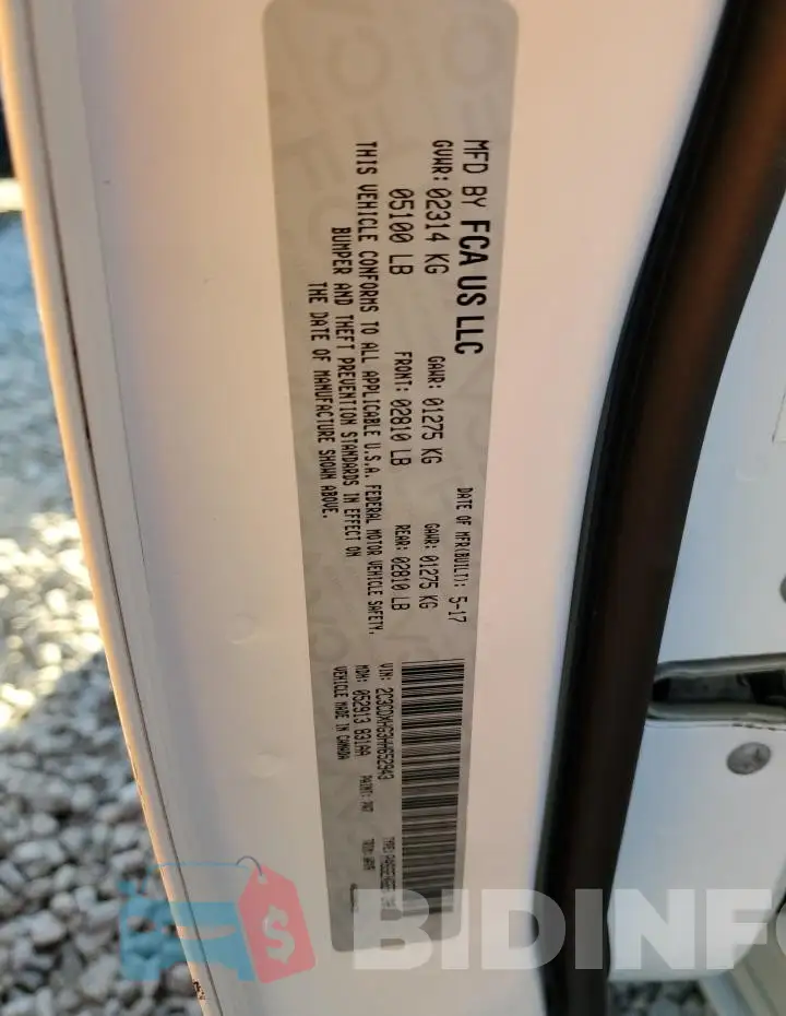 2C3CDXHG3HH652943 Photo# 12