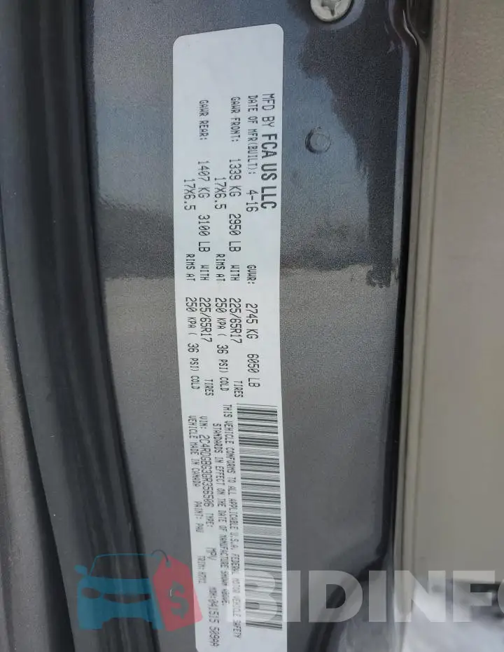 2C4RDGBG3GR356506 Photo# 13