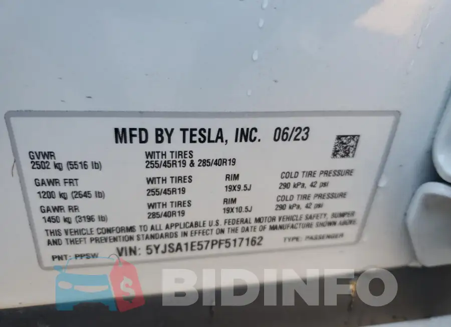 5YJSA1E57PF517162 Photo# 13
