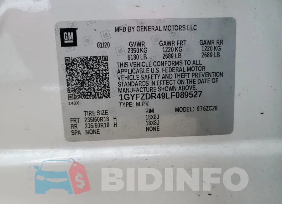 1GYFZDR49LF089527 Photo# 13