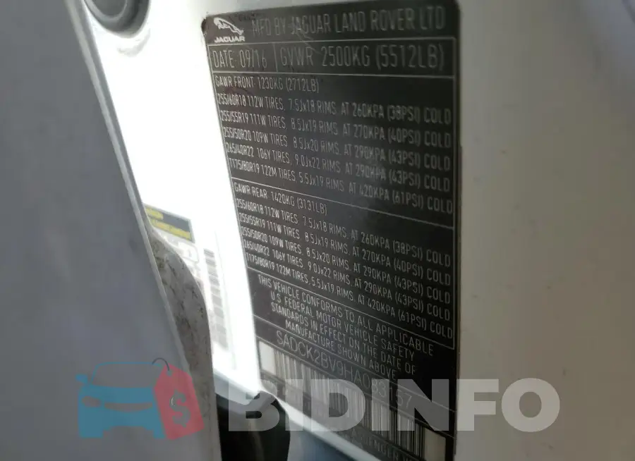 SADCK2BV9HA083157 Photo# 13