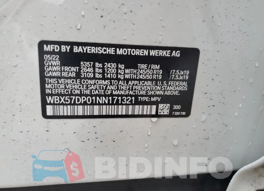 WBX57DP01NN171321 Photo# 13