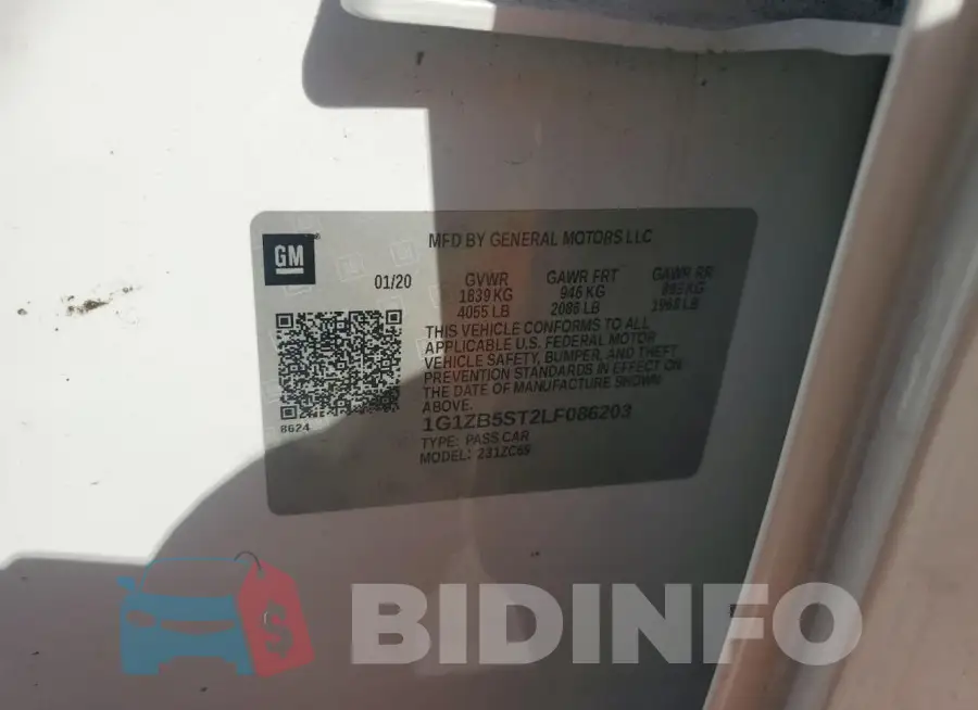1G1ZB5ST2LF086203 Photo# 12