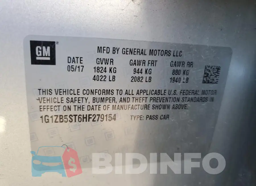 1G1ZB5ST6HF279154 Photo# 13