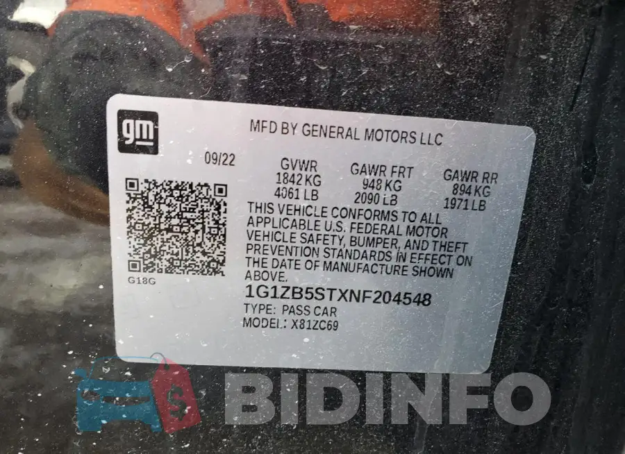 1G1ZB5STXNF204548 Photo# 12