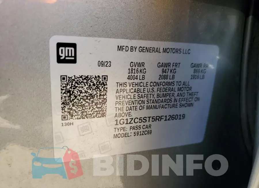 1G1ZC5ST5RF126019 Photo# 12