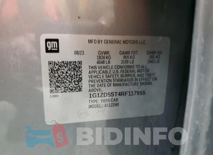 1G1ZD5ST4RF117955 Photo# 12