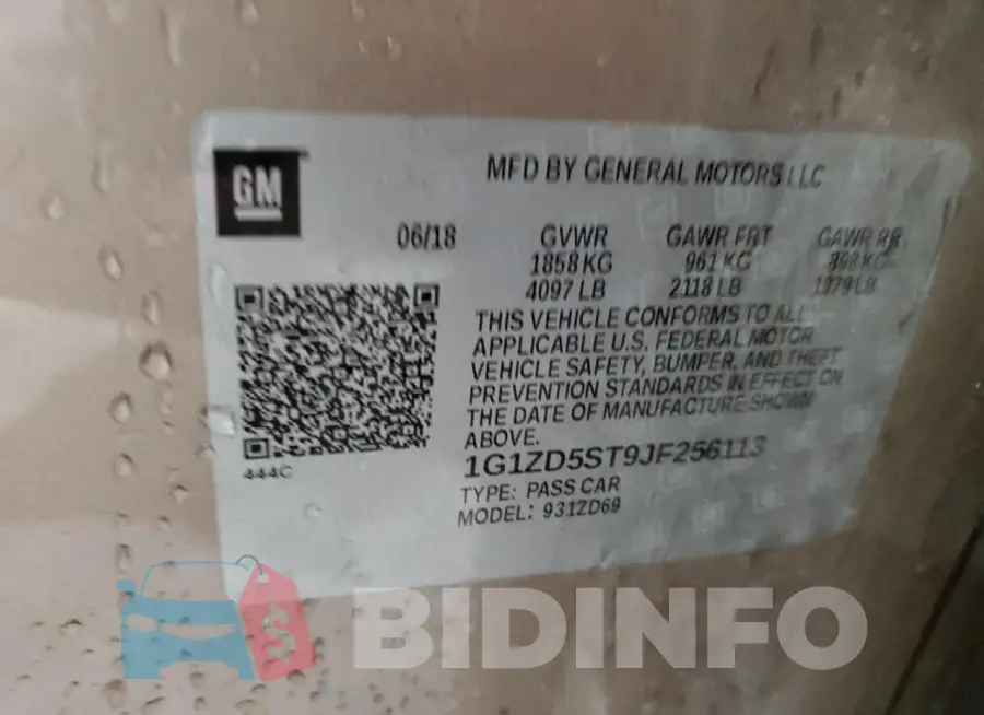 1G1ZD5ST9JF256113 Photo# 12