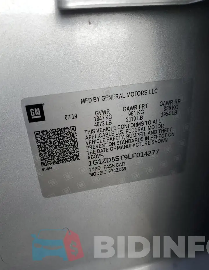 1G1ZD5ST9LF014277 Photo# 12