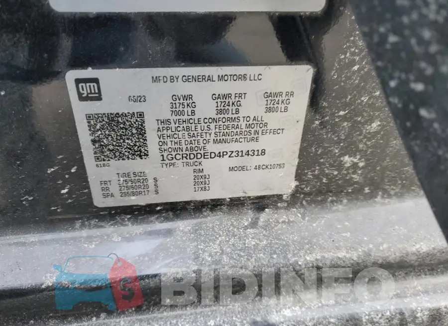 1GCRDDED4PZ314318 Photo# 12