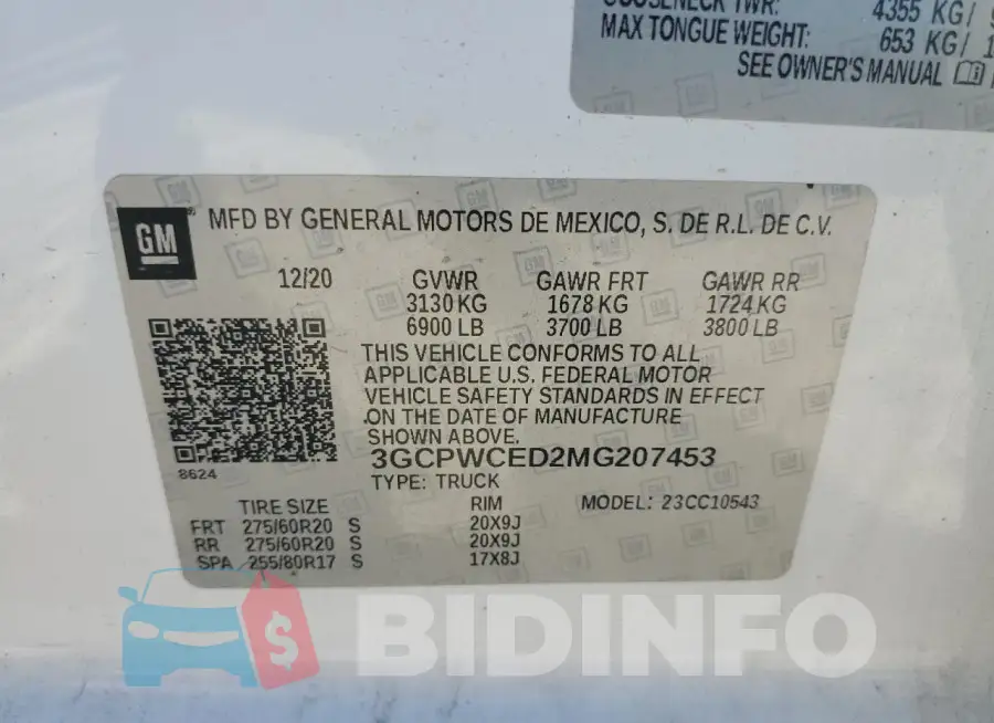 3GCPWCED2MG207453 Photo# 12