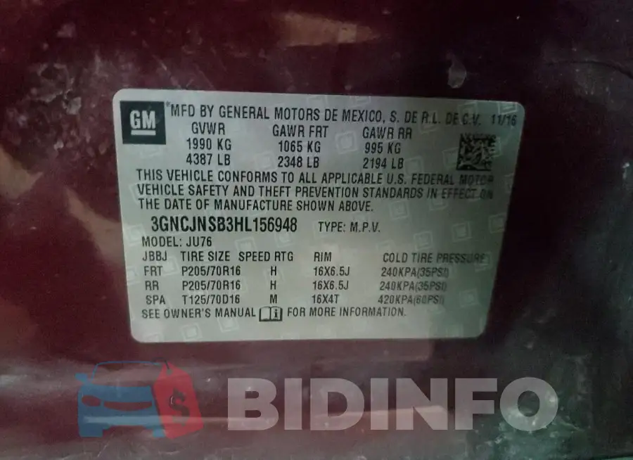 3GNCJNSB3HL156948 Photo# 14
