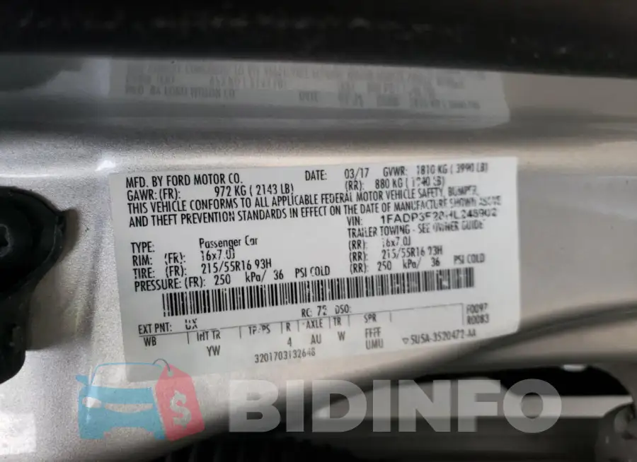 1FADP3F28HL246902 Photo# 12