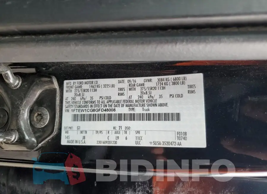 1FTEW1CG8GFD48008 Photo# 12