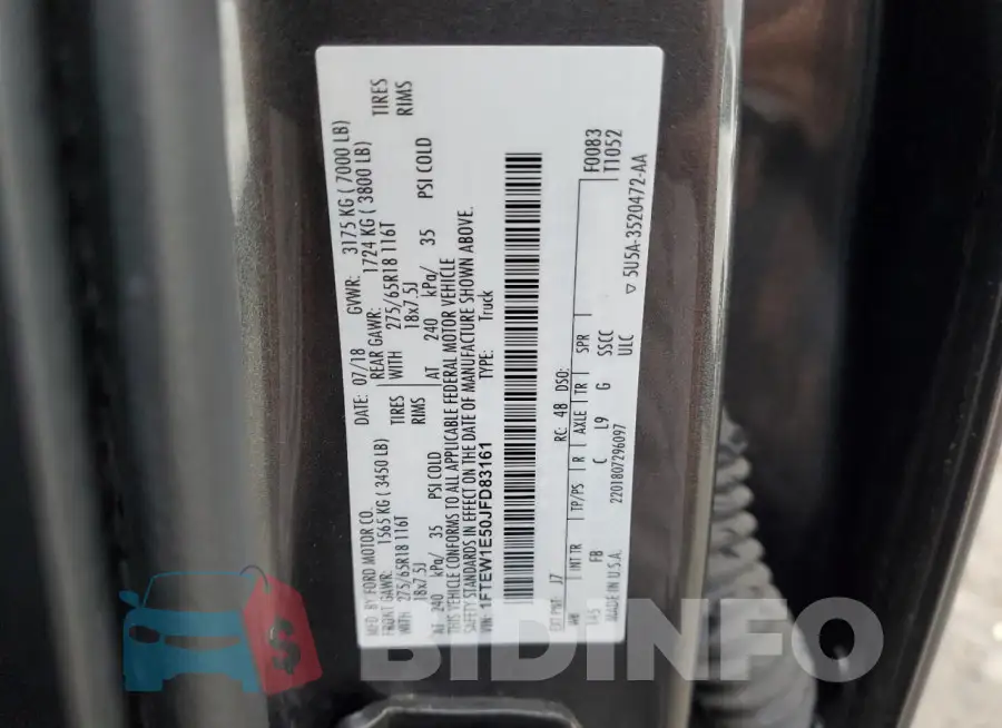 1FTEW1E50JFD83161 Photo# 12