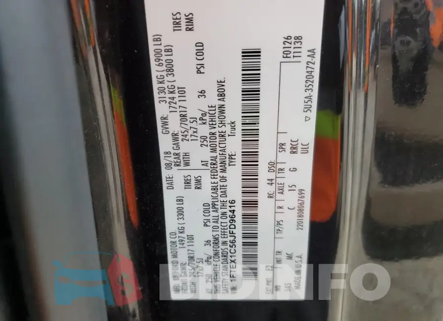 1FTEX1C56JFD96416 Photo# 13
