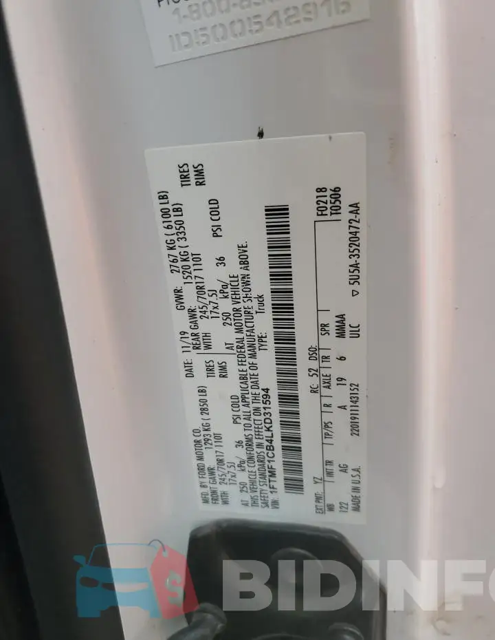 1FTMF1CB4LKD31594 Photo# 12