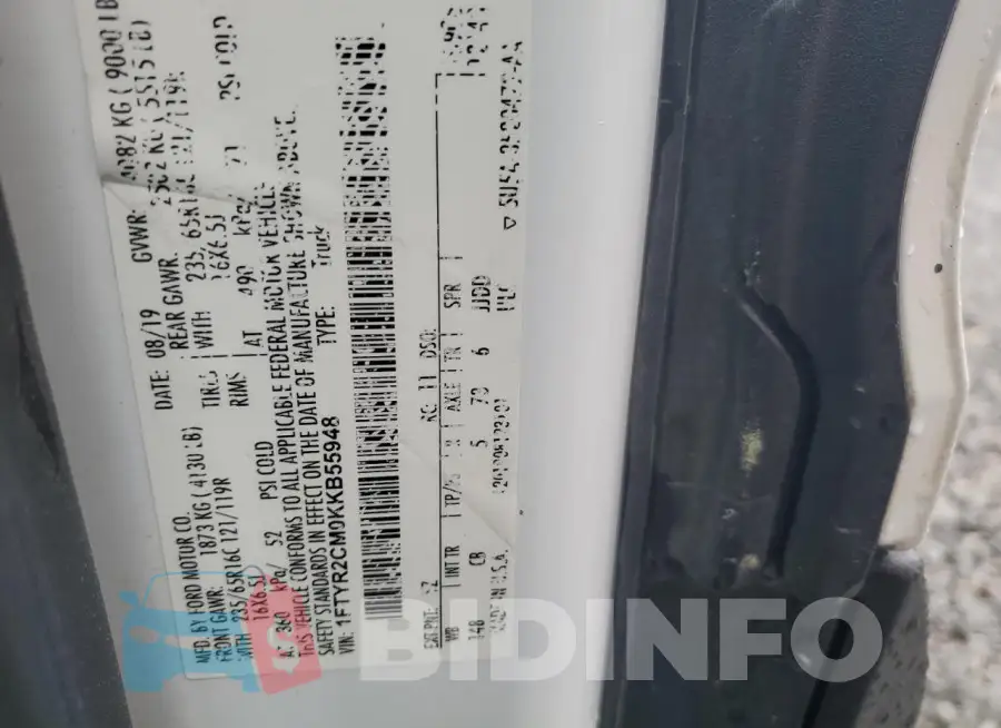1FTYR2CM0KKB55948 Photo# 13