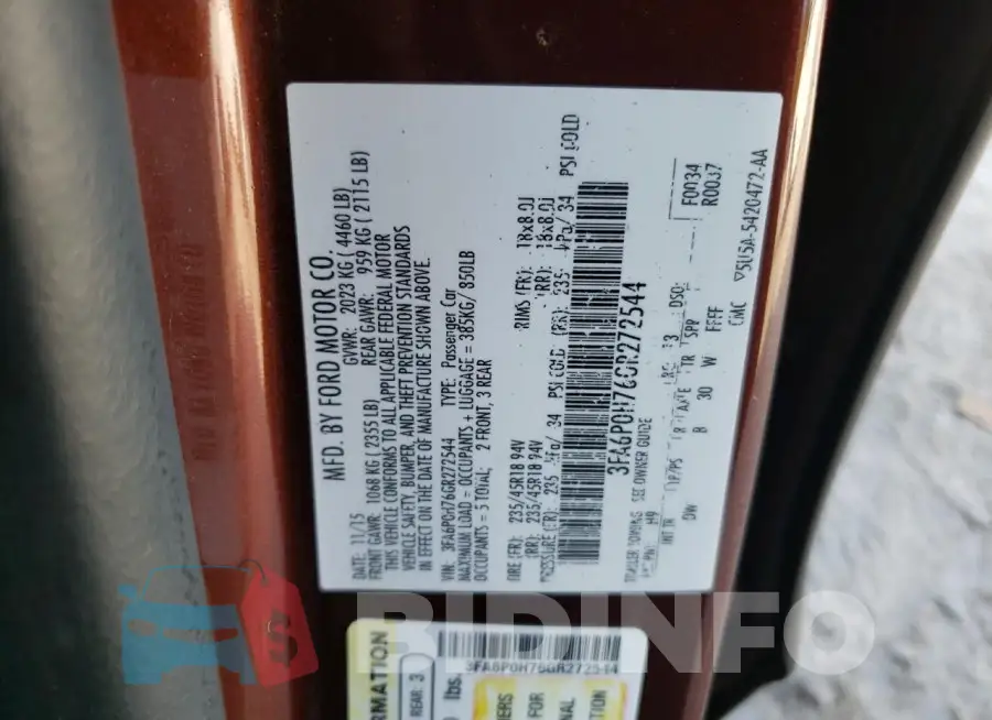 3FA6P0H76GR272544 Photo# 12