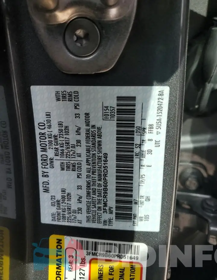 3FMCR9B60PRD51649 Photo# 13