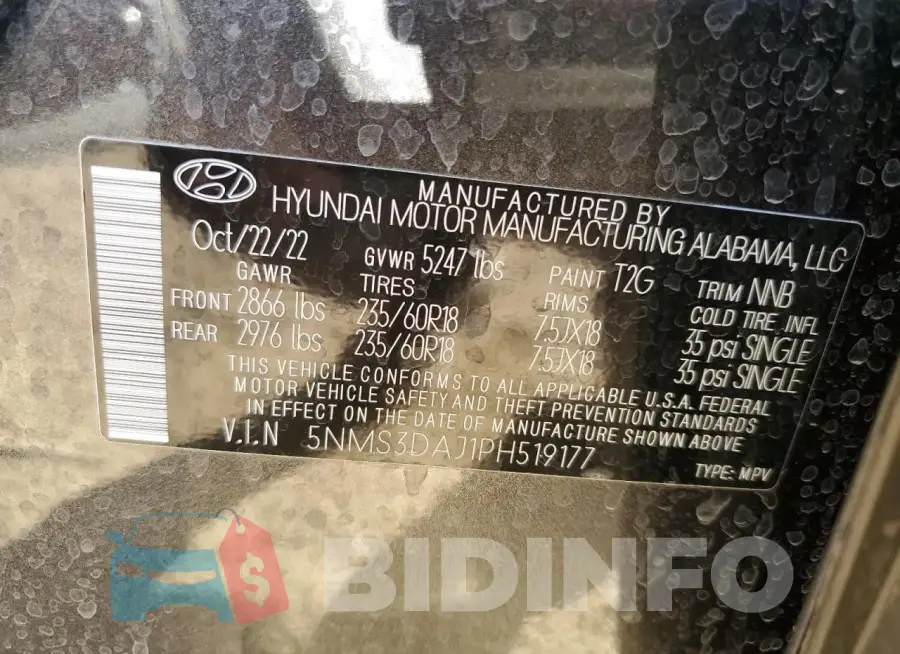 5NMS3DAJ1PH519177 Photo# 13