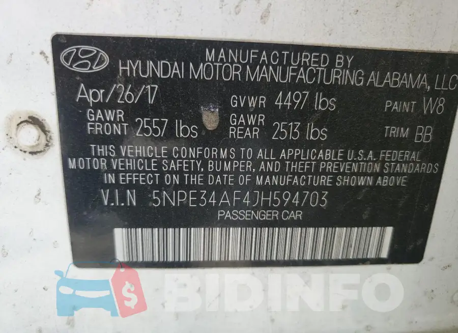 5NPE34AF4JH594703 Photo# 12