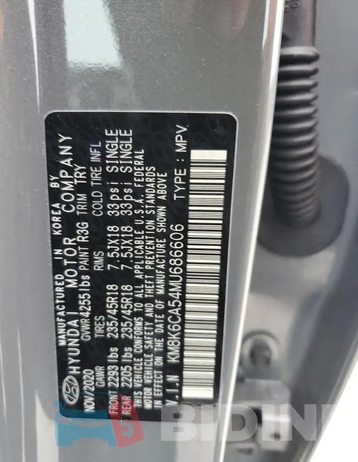 KM8K6CA54MU686606 Photo# 13