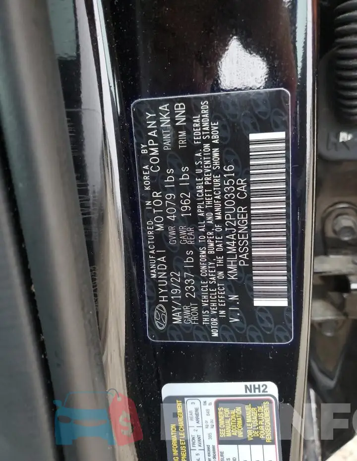 KMHLM4AJ2PU033516 Photo# 12