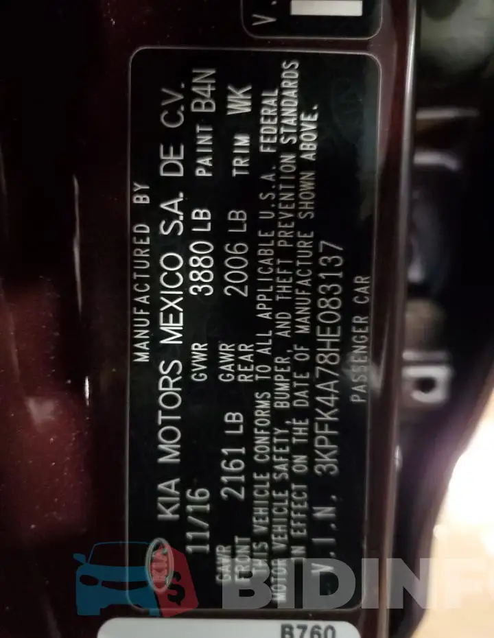 3KPFK4A78HE083137 Photo# 12