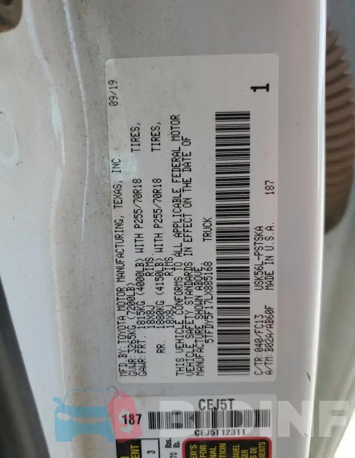 5TFDY5F17LX885168 Photo# 12