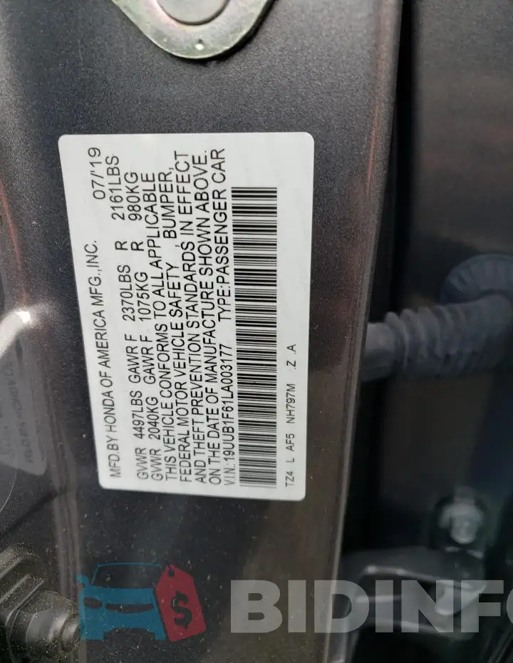 19UUB1F61LA003177 Photo# 12