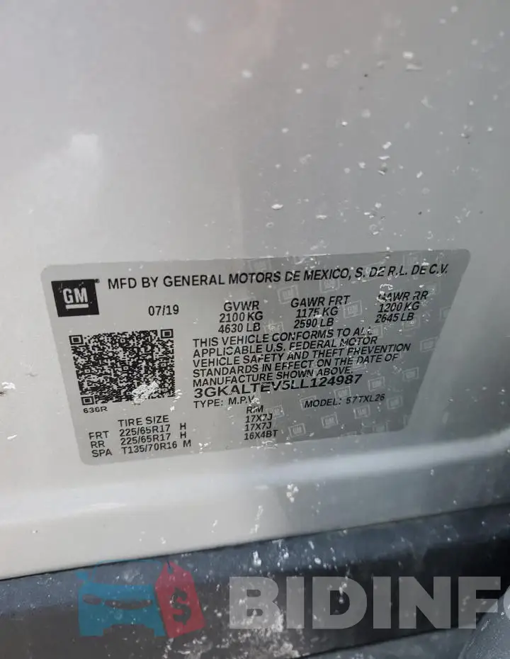 3GKALTEV5LL124987 Photo# 13