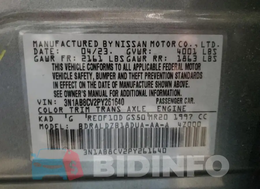 3N1AB8CV2PY261640 Photo# 12