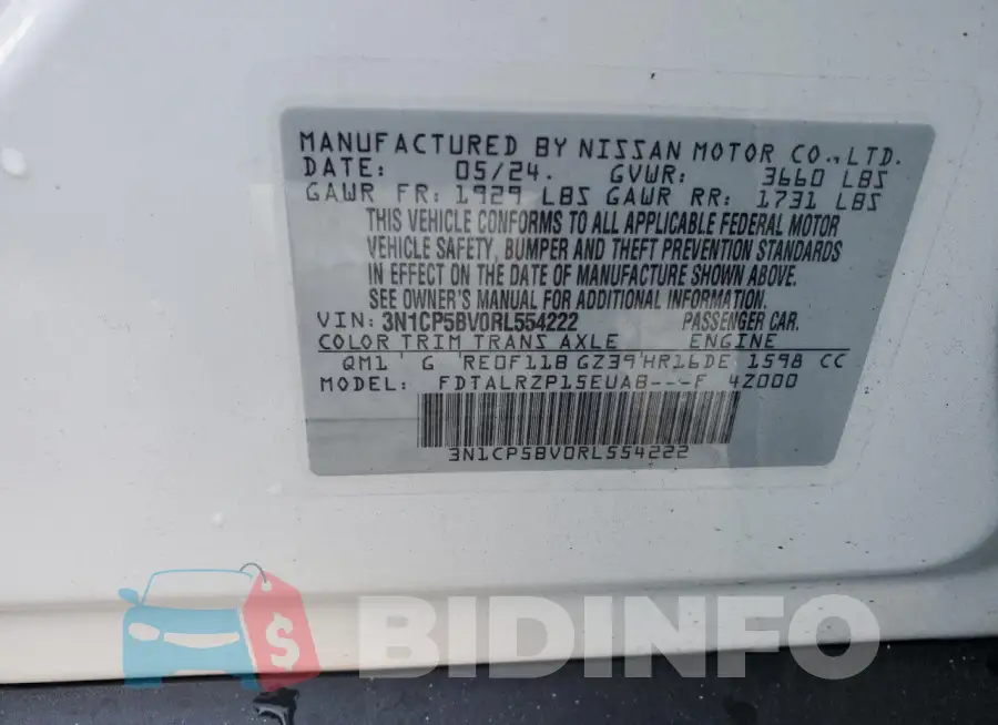 3N1CP5BV0RL554222 Photo# 14