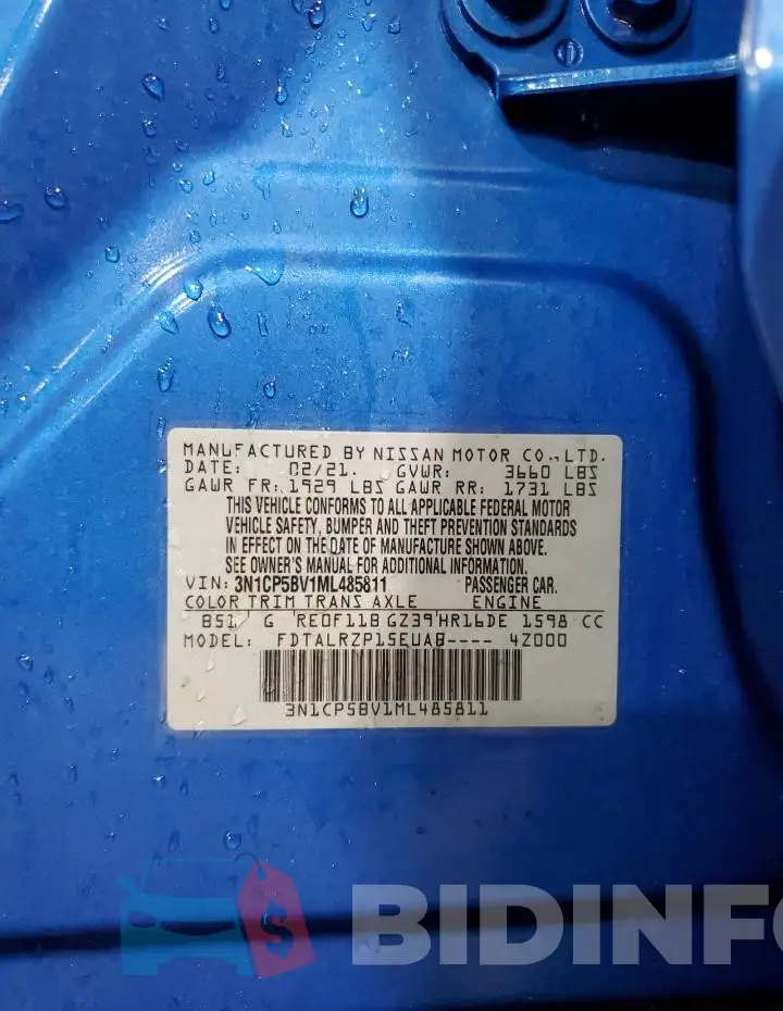 3N1CP5BV1ML485811 Photo# 13