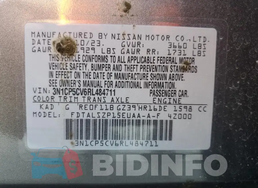 3N1CP5CV6RL484711 Photo# 13