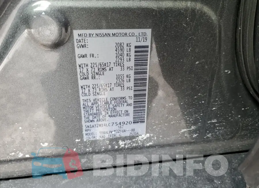 5N1AT2MT4LC754920 Photo# 13