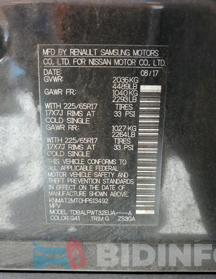 KNMAT2MT0HP613492 Photo# 12