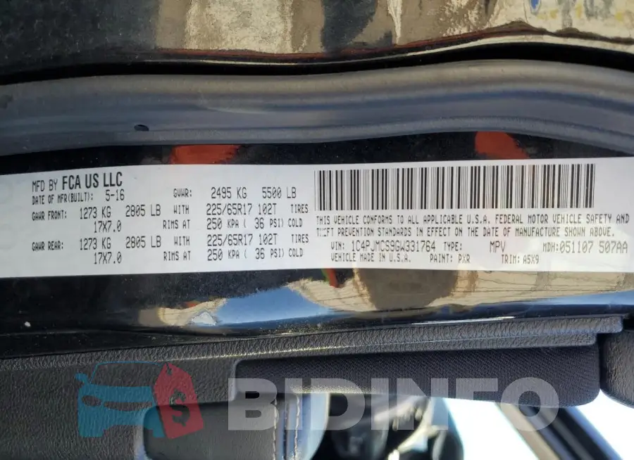 1C4PJMCS9GW331764 Photo# 14