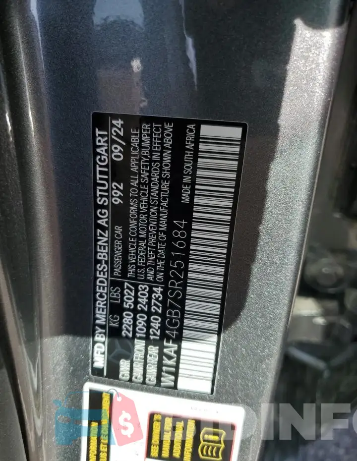 W1KAF4GB7SR251684 Photo# 12