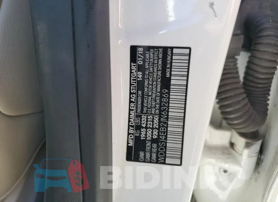 WDDSJ4EB2JN632869 Photo# 12