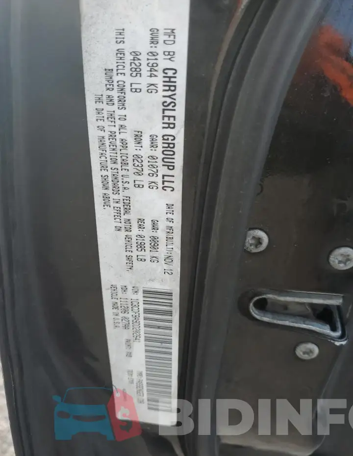 1C3CDFBB2GD718207 Photo# 12