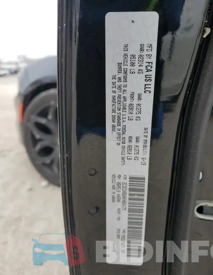 2C3CDXBG0KH664175 Photo# 12