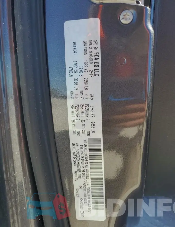 2C4RDGEG4HR697815 Photo# 13