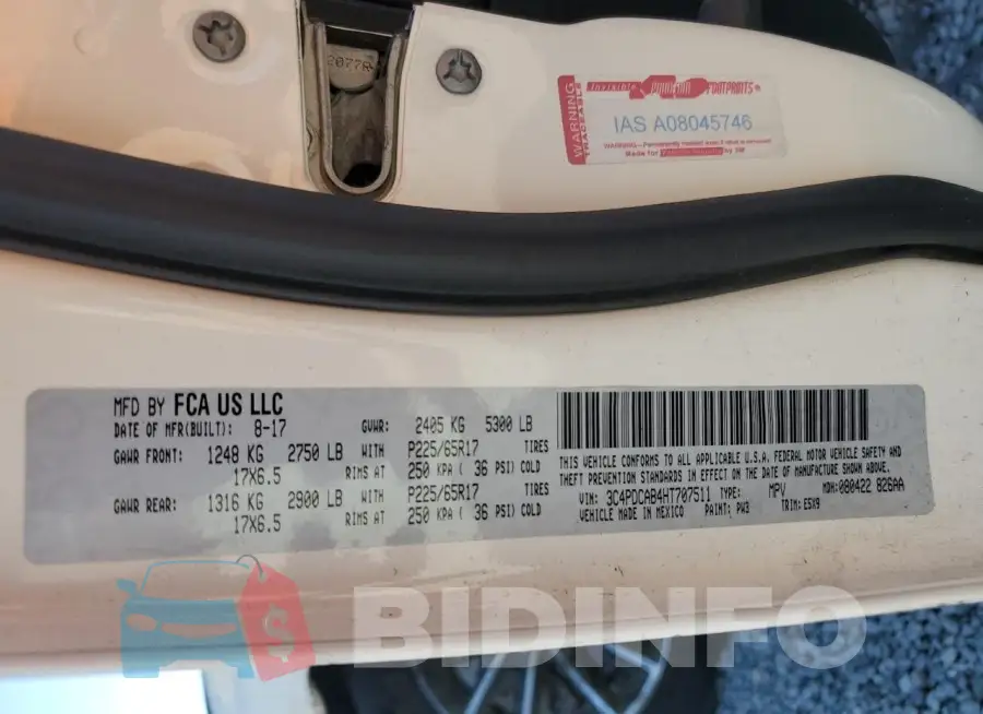 3C4PDCAB4HT707511 Photo# 13