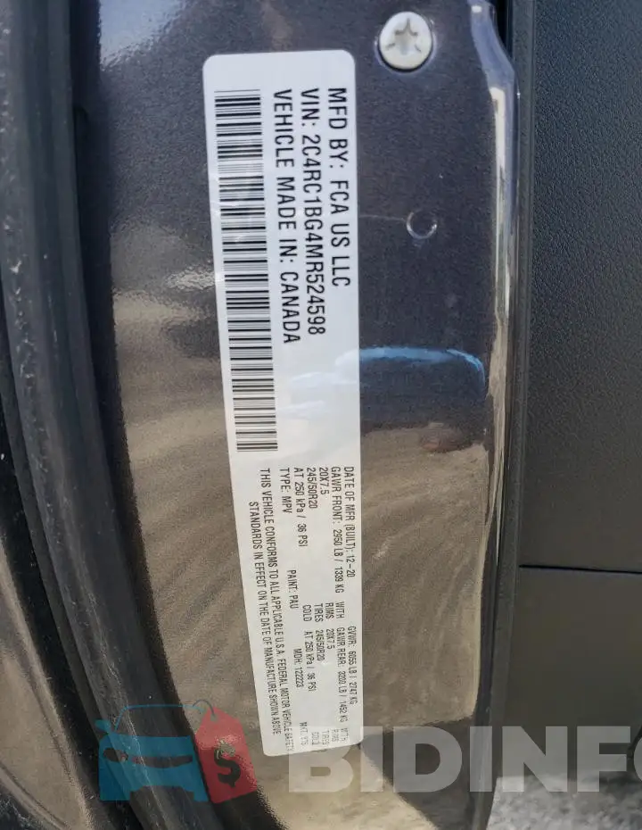 2C4RC1BG4MR524598 Photo# 13