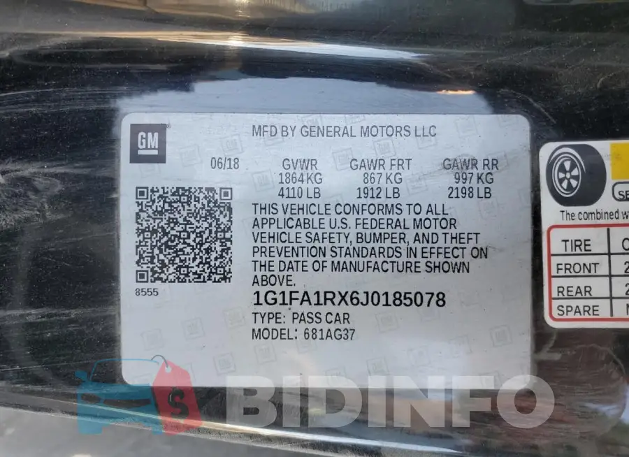 1G1FA1RX6J0185078 Photo# 12