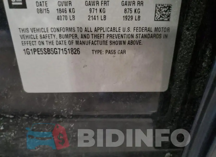 1G1PE5SB5G7151826 Photo# 12