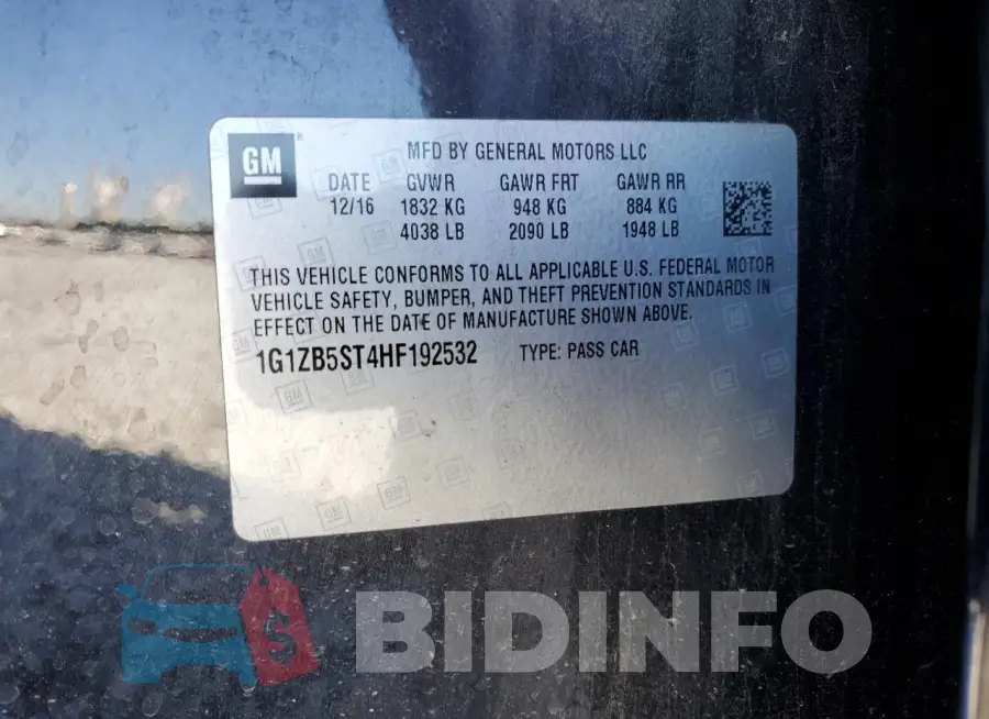 1G1ZB5ST4HF192532 Photo# 12